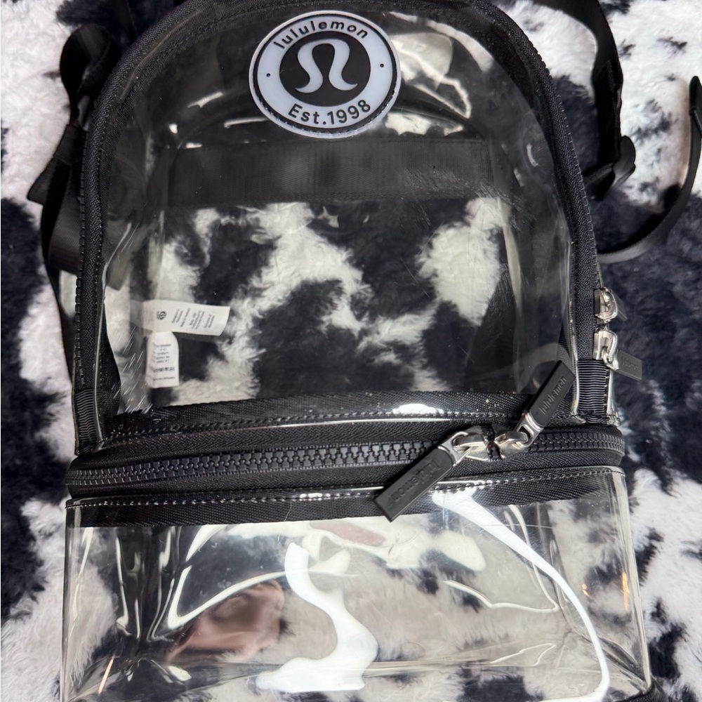 lululemon Clear Black Mini Backpack